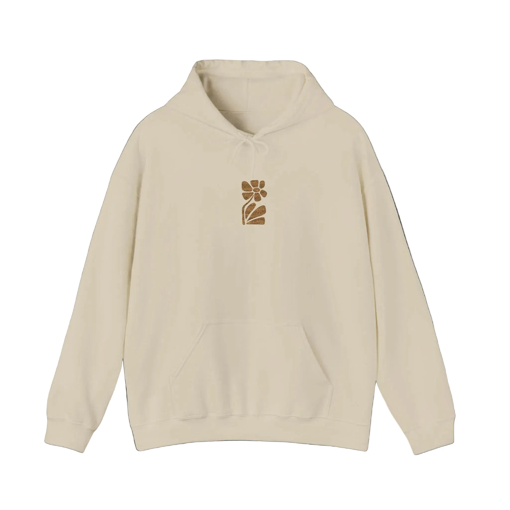 Embroidered Flower Hoodie