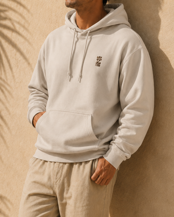 Wild Flower Embroidered Hoodie